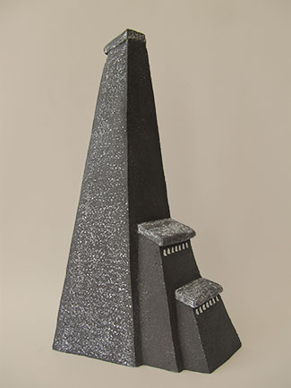 Zwarte silo van Janneke Makkink