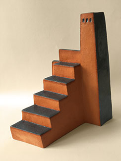 Trap met fabriek van Janneke Makkink